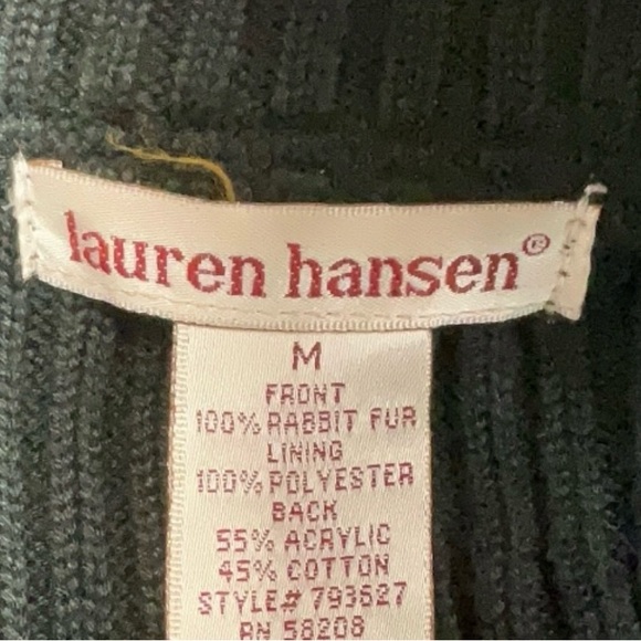 💎 REAL Rabbit Fur Zip Vest | Lauren Hansen | Rabbit Fur- Black - Picture 4 of 4